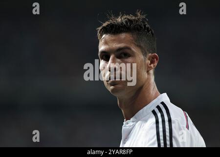 Madrid, Spain 13/09/2014: Cristiano Ronaldo of Real Madrid during the game between Real Madrid and Atletico de Madrid (photo by Guillermo Martinez) Stock Photo