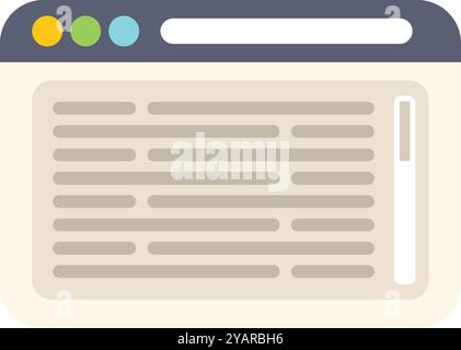 Website showing long loading bar while user is browsing the internet Stock Vector