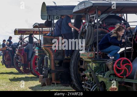 Steam Engine Rally and Country Fair Weeting Stock Photo