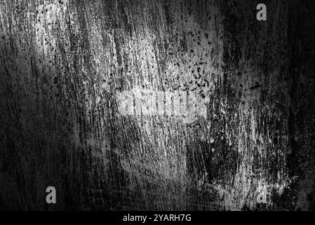 Texture of old rusty metal with scratches and mother-in-law. Abstract grunge metal texture with traces of multi-colored paint Stock Photo