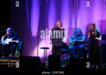 Robert Plant performs live featuring Suzi Dian the saving grace tour in Turin, Italy Stock Photo