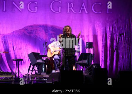 Robert Plant performs live featuring Suzi Dian the saving grace tour in Turin, Italy Stock Photo