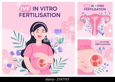 Human fertilization and embryo development illustration Stock Vector ...