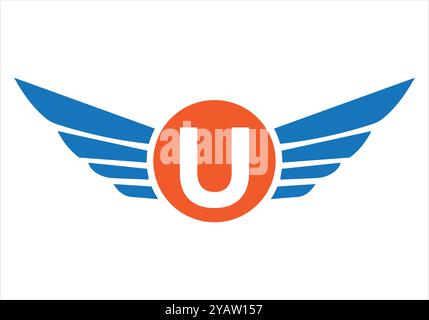 Letter A Wing Logo Design For Freight and Transportation Symbol Stock ...