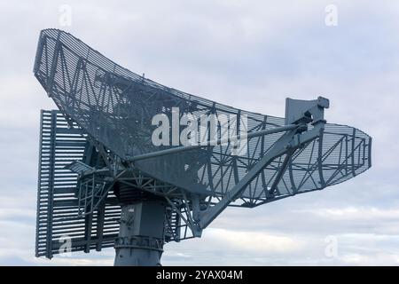 military background, ship radar for detection of aircraft Stock Photo ...