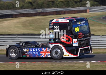 David Jenkins in his MAN TGS during the 2024 British Truck Racing ...