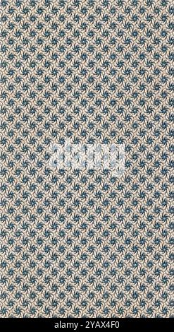 Pattern from reverse of late 19th century tarot card published Paris, France. Stock Photo