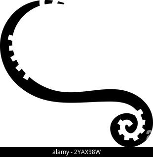 roundworm parasite glyph icon vector. roundworm parasite sign. isolated ...