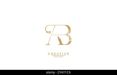 AB, BA, A, B, Abstract  Letters Logo Monogram Stock Vector