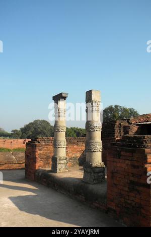 India, Bihar, Nalanda temple Stock Photo