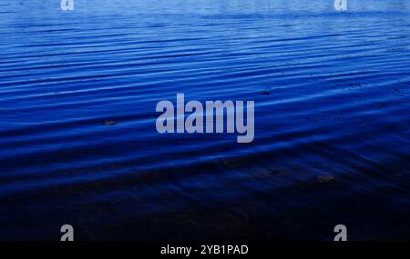Blue  surface of the ocean with gentle ripples Stock Photo