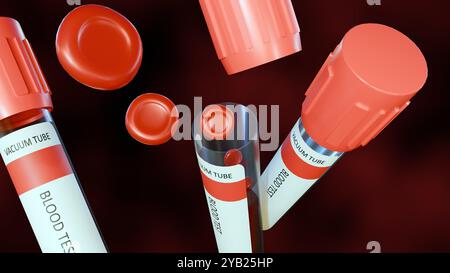 3d rendering of cells around of blood artery Stock Photo - Alamy