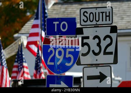 Washington Crossing, United States. 16th Oct, 2024. U.S. Vice President Kamala Harris is scheduled to hold a campaign event at Washington Crossing Historic Park in Bucks County, Pennsylvania on October 16, 2024. (Photo by Bastiaan Slabbers/Sipa USA) Credit: Sipa USA/Alamy Live News Stock Photo