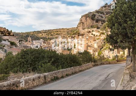 Around of the Scicli, the city of baroque, province of Ragusa, Eastern Sicily Stock Photo