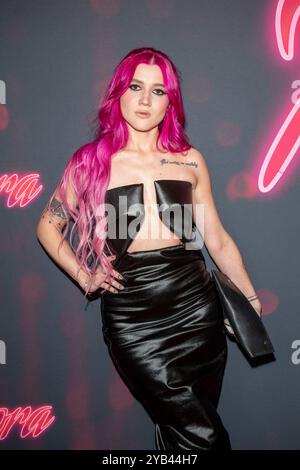 New York, United States. 15th Oct, 2024. A guest attends the ''Anora'' New York premiere at Regal Times Square in New York, USA, on October 15, 2024. (Photo by Thenews2/NurPhoto) Credit: NurPhoto SRL/Alamy Live News Stock Photo