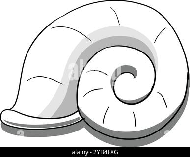 Helix black and white Stock Vector