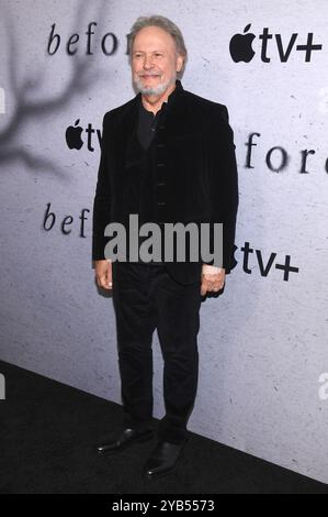 New York, USA. 16th Oct, 2024. Billy Crystal attends the world premiere of Apple's 'Before' series, held at Museum of Modern Art, New York, NY, October 16, 2024. (Photo by Anthony Behar/Sipa USA) Credit: Sipa USA/Alamy Live News Stock Photo