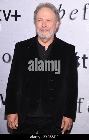 New York, USA. 16th Oct, 2024. Billy Crystal attends the world premiere of Apple's 'Before' series, held at Museum of Modern Art, New York, NY, October 16, 2024. (Photo by Anthony Behar/Sipa USA) Credit: Sipa USA/Alamy Live News Stock Photo