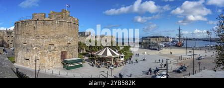 The ramparts of the Old City of St Malo in Brittany France Stock Photo ...