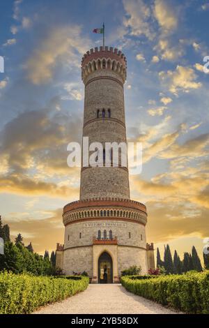 The tower of San Martino della Battaglia, Brescia, Lombardy, Italy, Europe Stock Photo