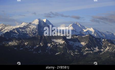 Famous Mountains Eiger, Monch And Jungfrau Stock Photo - Alamy