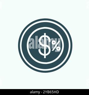 loan icon vector art image. Stock Vector