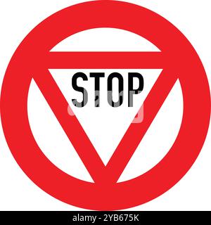 Stop, Additional auxiliary signs, Further signs, Retired signs, Road signs in Austria (German: Straßenverkehrsordnung) Stock Vector