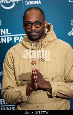 Rome, Italy. 16th Oct, 2024. RaMell Ross poses for photographers during the photocall for the film 'Nickel Boys' during the 19th edition of the Rome Film Fest. Credit: SOPA Images Limited/Alamy Live News Stock Photo