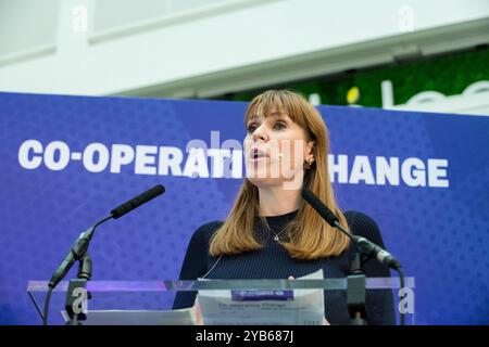 Co-operative Party Change event. Angela Rayner MP, Deputy Prime Minister speaking at the one day event in Manchester. Stock Photo
