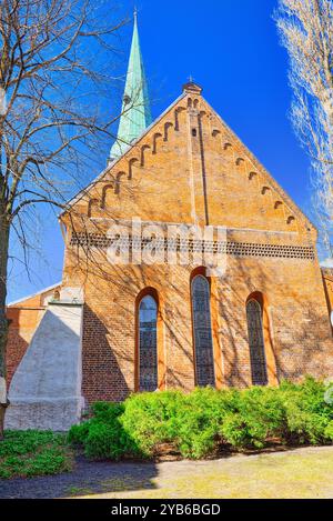 St. James Cathedral the fourth largest church in Riga, the main Catholic church in Latvia, the cathedral of the Riga Archdiocese. Stock Photo