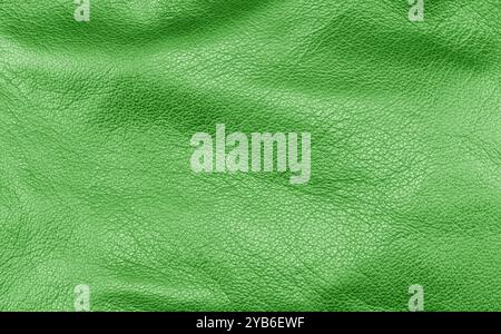 Macro shot leather texture background. Part of perforated green leather details. Perforated leather texture background. Texture leather Stock Photo