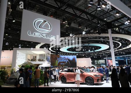 Shanghai,China-April 22nd 2023: Lexus booth at Shanghai auto show (Shanghai International Automobile Industry Exhibition) Stock Photo