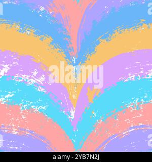 Vector geometric pattern. Brush background Stock Vector