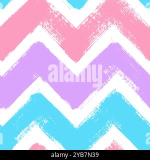 Vector chevron pattern. Brush background Stock Vector