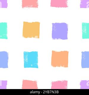 Vector geometric pattern. Brush background Stock Vector