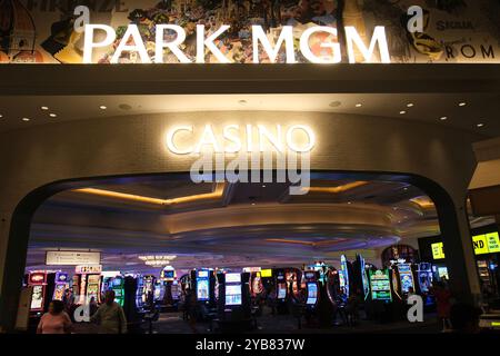 Las Vegas,Nevada,USA-June 17th 2024: CASINO in PARK MGM hotel Stock Photo