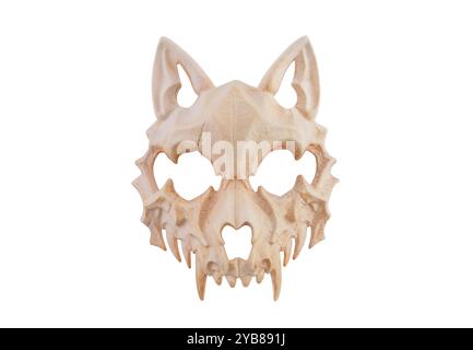 Animal skull isolated on white background Stock Photo