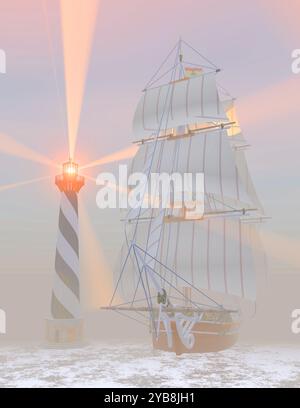 Ghost Ship Stock Photo