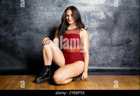 Model shoot with dancers in the studio Stock Photo