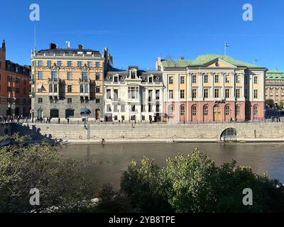 Stockholm, Sweden. 06th Oct, 2024. View of Sager's House (center), the official residence of the Swedish Prime Minister in the center of Stockholm. Credit: Steffen Trumpf/dpa/Alamy Live News Stock Photo