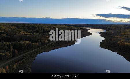 lake in the evening Stock Photo