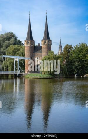 Delft, The Netherlands October 15, 2024. The Historic Oostpoort in Delft. Stock Photo