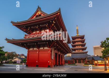 Sensoji, aka Asakusa Kannon, a Buddhist temple located in Asakusa, Tokyo, Japan Stock Photo