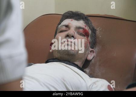 Four rocket attacks on the As sukkari area of Aleppo have left people killed and injured. One rocket completely destroyed the Al-Quds Hospital. Damage to buildings is immense and the Civil Defense are trying to rescue people from the debris. At least 25 people are known to have been killed and many more are injured. Stock Photo