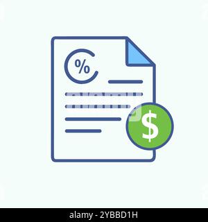 loan approval vector art image. Stock Vector