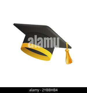 graduation cap icon, University College Student, Bachelor Study  Ceremony, Stock Vector