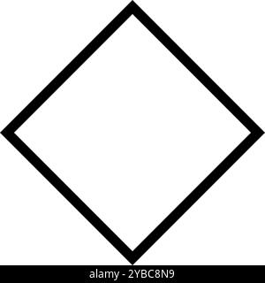 Simple diamond shape icon. Editable vector Stock Vector Image & Art - Alamy