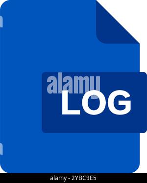 Log file icon. Data log icon. Editable vector Stock Vector Image & Art ...