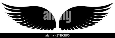 Flying wings logo. Vector illustration, EPS10 Stock Vector