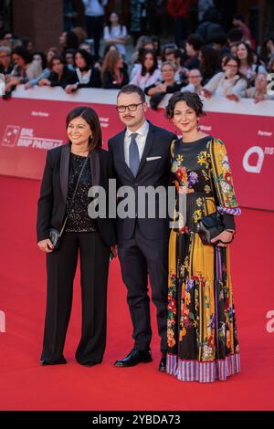 October 16, 2024, Rome, Rm, Italy: Guests attend attends the ''Berlinguer - The Great Ambition'' red carpet during the 19th Rome Film Festival at Auditorium Parco Della Musica. (Credit Image: © Gennaro Leonardi/Pacific Press via ZUMA Press Wire) EDITORIAL USAGE ONLY! Not for Commercial USAGE! Stock Photo